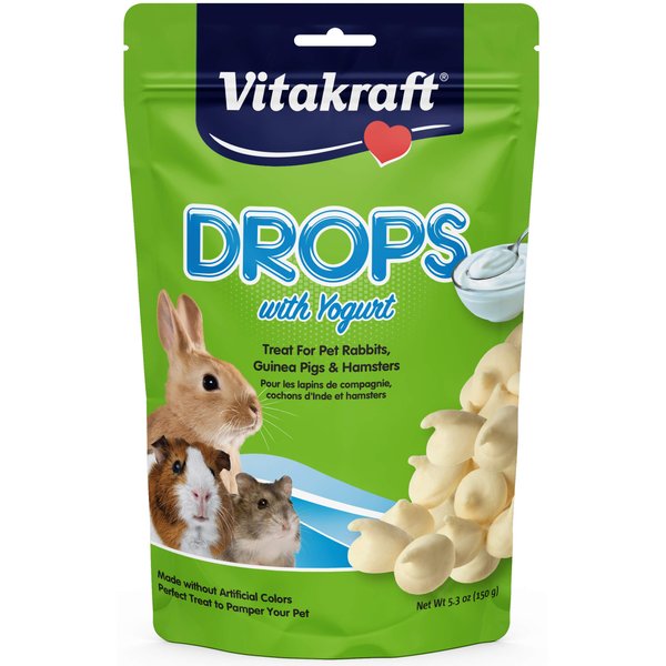 Vitakraft Rabbit Yogurt Drops Treat, 5.3 Ounce Pouch