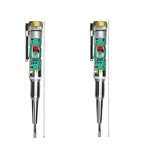 2 Pack LED Light Up Waterproof Voltage Tester Pen Voltage Detector with Bright LED Indicator - Safe and Easy to Use