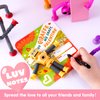 JOYIN 12 Packs Valentine's Day Telescopic Suction Pop Tube with Cards, Kids Toys Party Favors, Classroom Exchange Gift for Kids, Classroom Holiday Prizes