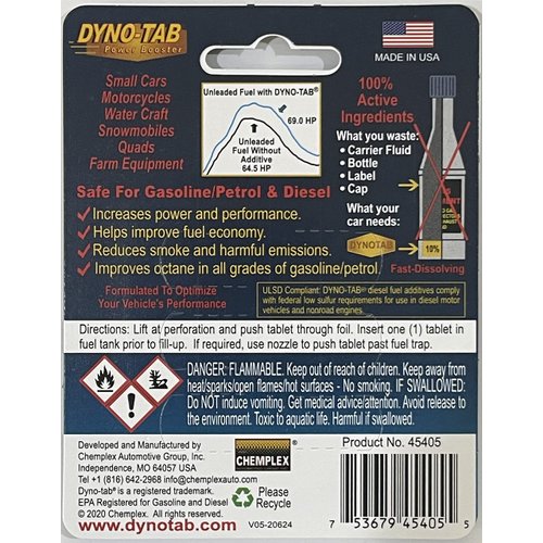 Dyno-tab Fuel Treatment 6-tab Card (12)