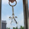 Crystal Angel Key Ring (12 Pcs) - Wedding Favors/Baptism Favors/Quinceanera Favors/First Communion Favors Baby Dedication (Gold)