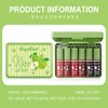 6 Colors Lip Tint Stain Set, Korean Lip Gloss Water Lip Tint Mini Liquid Lipstick Set, Multi-Use Lip and Cheek Tint, Long Lasting, Waterproof, High Pigment, Lip Tint Makeup (Green Lime)