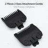 2 Pieces 2 Lengths Professional Hair Clipper Attachment Guide Guard Combs 1/16" 1/8" 1.5mm 3mm Compatible with Wahl Standard Full-Sized 5 Star Series Magic Clip Hair Clippers (Black)