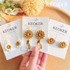 Keoker Flower Clay Cutter- Spring Polymer Clay Cutters, Polymer Clay Flower Cutters, 10 Shapes Floral Clay Earrings Cutters, Boho Clay Cutters for Polymer Clay Jewelry (A)