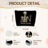 ignytiger Goth Skull Makeup Bag, Funny Goth Skeleton Spooky Skull Cosmetic Bag for Women, Halloween Witch Bag Gifts for Women, Cool Dark Academia Horror Makeup Pouch Bags for Purse
