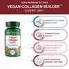Vegan Collagen Builder - Organic Whole Foods Fruits + Veg, Silica, Lutein, Vitamin C, Biotin, Grape Seed - Amino Acids Glycine, Lysine + Proline Collagen Boosters - Once A Day - 30 Tablets