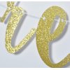 Future Mr & Mrs Banner for Engagement Bridal Shower Bride and Groom Party Decorations Pre-Strung Sign (Gold Glitter)