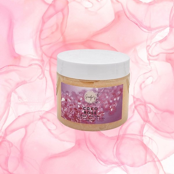 Goody2's Coco Rose Body Polish/Body Scrub Set - Spa Bath Scrub for Moisturizing Body, Face, Hands & Feet - Perfect for Women - 8.8 oz