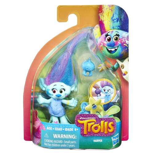 Trolls DreamWorks Harper Collectible Figure with Critter