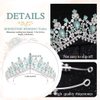 Woeoe Crystal Women Wedding Tiara Rhinestone Silver Bridal Crown Princess Tiara Headband Costume Birthday Party Hair Accessories