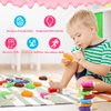 WTFIC 52PCS Ice-Lolly Alphabet Learning Toys for Toddlers 2-4, Montessori Educational Toys Gifts for 2 3 4 Year Old Boy Girl, ABC Matching Game, Preschool Activities Fine Motor Toys for Kids