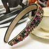 Numblartd Handmade Luxury Wide-edge Sparkle Crystal Rhinestone Headband Hair Hoop Band - Women Lady Fashion Comfortable Hair-Band Headwear Hair Accessories for Wedding and Party (Colorful)
