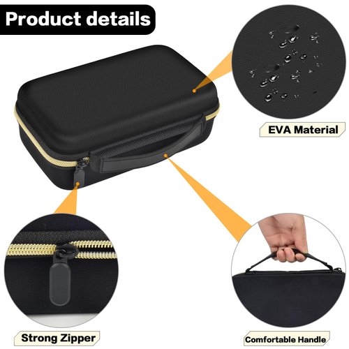 Case Compatible with Ufree/for AngFan/for Suprent/for GLAKER/for Romanda Professional Hair Clippers, Beard Trimmer Grooming Storage Holder for Cordless Barber & Trimmers Set (Box Only) -Black