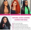 BRUAR 28 Inch Deep Wave Lace Front Wigs Human Hair Pre Plucked 13x4 HD Transparent Lace Frontal Wigs Human Hair 180% Density Deep Curly Glueless Wigs Human Hair for Women