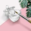 Sweet Heart Crystal Clear Acrylic Liquid Powder Glass Dappen Dish Glass Cup w Cap Lid Bowl for Acrylic Nail Art Transparent Kit, HJ-NAPB018(Clear)