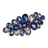 Sankuwen Flower Luxury Jewelry Design Hairpin Rhinestone Hair Barrette Clip,Also Perfect Mother's Day Gifts for Mom(Style B,Dark Blue)