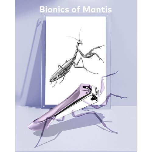 MR.GREEN Nail Clippers with Nail File,Anti Splash Nail Clipper Set for Thick Nails,Medical Grade Stainless Steel Professional Nail Cutter,Sharp and Durable fingernail Clipper for Men and Women(Purple)