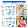 98 PCS Dolphin Party Favors, Dolphin Temporary Tattoos Slap Bracelets Keychains Stickers Badges for Dolphin Birthday Party Decorations Supplies Gifts for Kids Teens Boys Girls Classroom Rewards