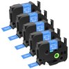 5 Pack Replace for Brother P-Touch TZe-545 TZe545 TZ54 18mm 3/4 Inch x 26.2 feet Laminated Tape Blue Tape Refill for Ptouch PTD400 PTD600 PTD400AD PTP710BT Label Maker, Easy to Peel Durable Tape