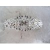 Antique silver or rose gold crystal hair clip clamp barrettes bridal (Crystal option: No crystals, Primary color: Rose gold/copper)