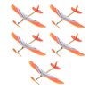 TOYANDONA 5Pcs Rubber Band Powered Aircraft Airplane Model Creative Helicopter for Kids Throwing Glider Airplane Toy for Birthday Party Favor Prize Reward (Random Pattern)