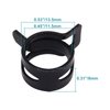 SWZHAI 50 Pcs 1/2 ID Spring Hose Clamp, 12mm Spring Band Hose Clamp Fuel Line Clamp Black Water Pipe Tubing Spring Clips for Tubing Fuel Hose Water Pipe, Fit 12.5-13mm OD