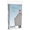Betty Dain Lightweight Crinkle Nylon Hair Cutting/Styling Cape, Water Resistant, Ultra Lightweight Crinkle Antron Nylon, Repels Hair, Neck Snap Closure, Generous 54 x 60 Inch Size, Silver