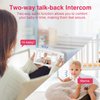 JouSecu Baby Monitor with 2 Cameras, Video Baby Monitor with Camera and Audio No WiFi, 5 inch Split Screen with 20Hour Long Battery Life 1000ft Range, 720p, Night Vision, 2-Way Talk