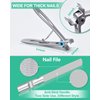 Podiatrist Toenail Clippers, Professional Thick Toenail Clippers for Thick & Ingrown Nails, Wide Jaw Opening Nail Clippers Set Toenail Clippers for Ingrown Manicure, Pedicure, Men, Women, Seniors