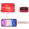 LVYUAN 500W Power Inverter DC 12V to 110V AC Car Inverter Converter with 3.1A Dual USB Car Adapter Red