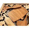 Wine Lovers Puzzle - Artistic and Challenging Wood Brain Teaser Puzzle