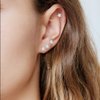 Hypoallergenic Star Girls Earrings, S925 Sterling Sliver Fire Opal Stud Earrings For Women ARSKRO Tiny Little Small Cute Earring Jewelry Gifts for Kids Sensitive Ears