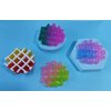 4Pack Gradient Color Series Super Stretch Sticky Waffles Mochi Squishy Toys,Goodie Bag Stuffers,Classroom Prizes,Birthday,Party Favors
