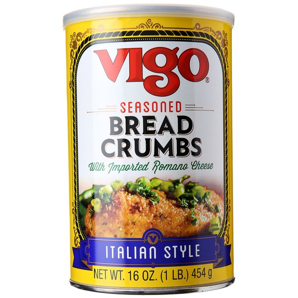 Vigo Italian Style Seasoned Bread Crumbs, with Imported Roman Cheese (Italian Style, 16 Ounce (Pack of 1))