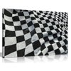 F1 Racing Chequered Flag Boys Bedroom Canvas Wall Art Picture Print (36x24)