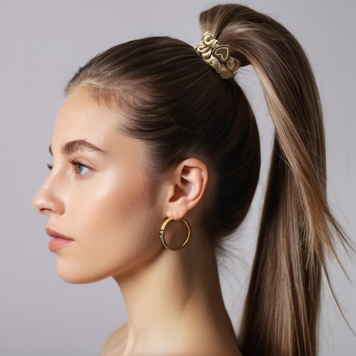 GoYoho Satin Hair Scrunchies for Women 10 Pack. Silk Hair Ties No Damage No Slip Hair/Thick Hair Accessories/Elastics Ponytail Holder for Curly Hair/Silk Hair Ties for Thin Hair/for girls.