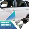 X AUTOHAUX Door Lock Cylinder Kit with 2 Keys for Honda CR-V 2002-2006 for Honda Element 2003-2011 Front Left Driver Side Door Lock 72185-S9A-013 72185-S9A-003 72145-S9A-013 72145-S9A-003