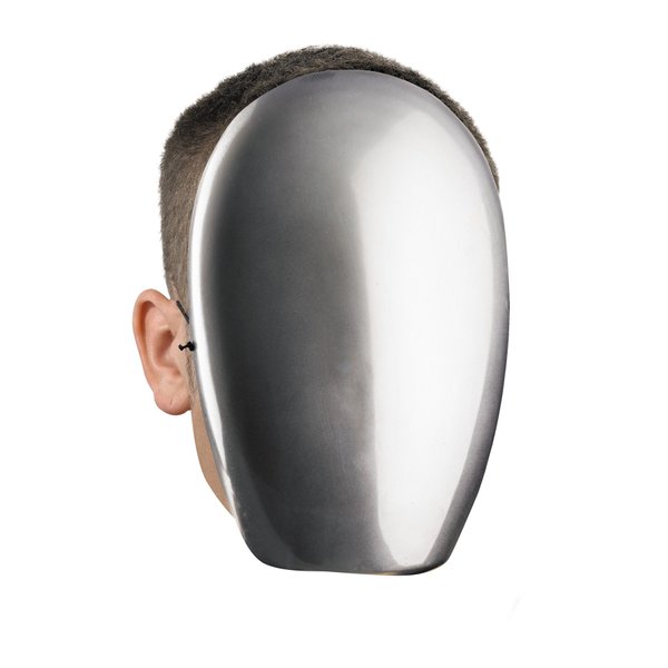 No Face Chrome Mask Costume Accessory