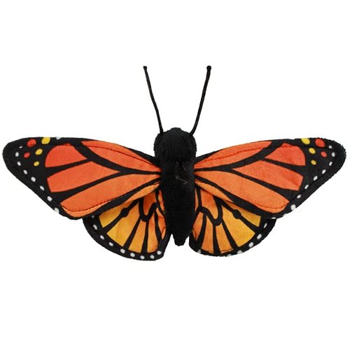 WISHPETS Stuffed Animal - Soft Plush Toys for Kids - 8" Orange Monarch Butterfly (P24) - Orange