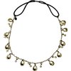 Mia Metal chain headwraps headwrap - Style Ad Gold Shells With Pearls
