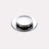Polished Chrome Pop Up Sink Drain without Overflow, Bathroom Faucet Vessel Vanity Sink Drain Stopper