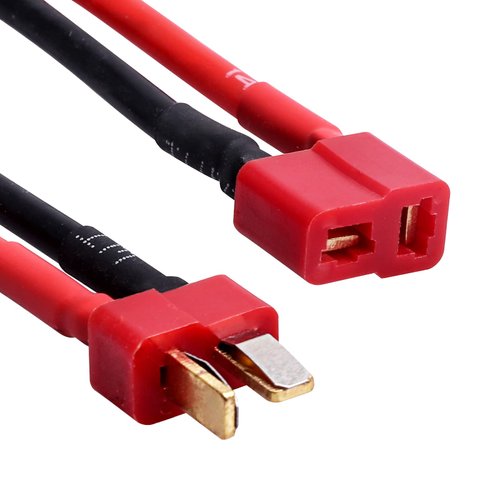 Hobbypark Tamiya Connector to Deans T Plug Adapter Cable for RC Cars Lipo/NiMH Battery Charging ESC Connection (4PCS)