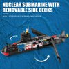 Finger Rock Nuclear Submarine Building Set, WW2 Historical Military Series Submarine Model Set, Collection Birthday Gifts Toy for Boys and Kids 8+ (519 Pieces)