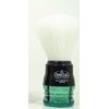 Omega Synthetic Bristle Shaving Brush w/Green Handle