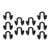 LVOUP 10 Pcs Shift Cable Clips Shifter Cable Bushing Compatible for Chevy Silverado GMC 4l80e Allison 4l60e Gearbox