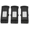 Yoidesu 3PCS 3.7V 1800MAH Li Drone Battery for S6 G6 Q6 RC Quadcopter Parts and Accessories