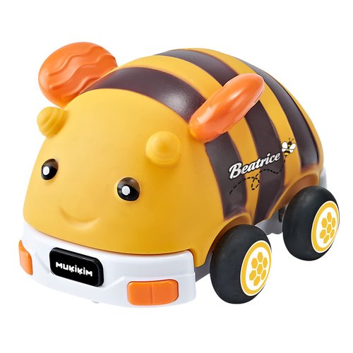 MUKIKIM My Little Rides - Beatrice The Bee. Your Child's First Remote Control Car. Safe & Durable for Ages 2+ Toddlers/Young Kids. Cartoon RC Car with Soft Shell & Crash-Resistant Design