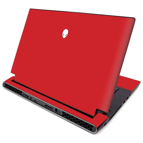 MightySkins Skin for Alienware M15 R2 (2019) - Solid Red | Protective, Durable, and Unique Vinyl Decal Wrap Cover | Easy to Apply, Remove, and Change Styles | Made in The USA (ALWM15R219-Solid Red)
