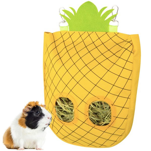 Geegoods Rabbit Hay Feeder Bag, Guinea Pig Hay Feeder Storage,Hanging Feeding Hay for Small Animals 1600D Oxford Cloth Fabric