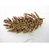 Generic Silver leaf shaped crystal hair barrette clip bridal clip bridal barrette (Primary color: Clear)
